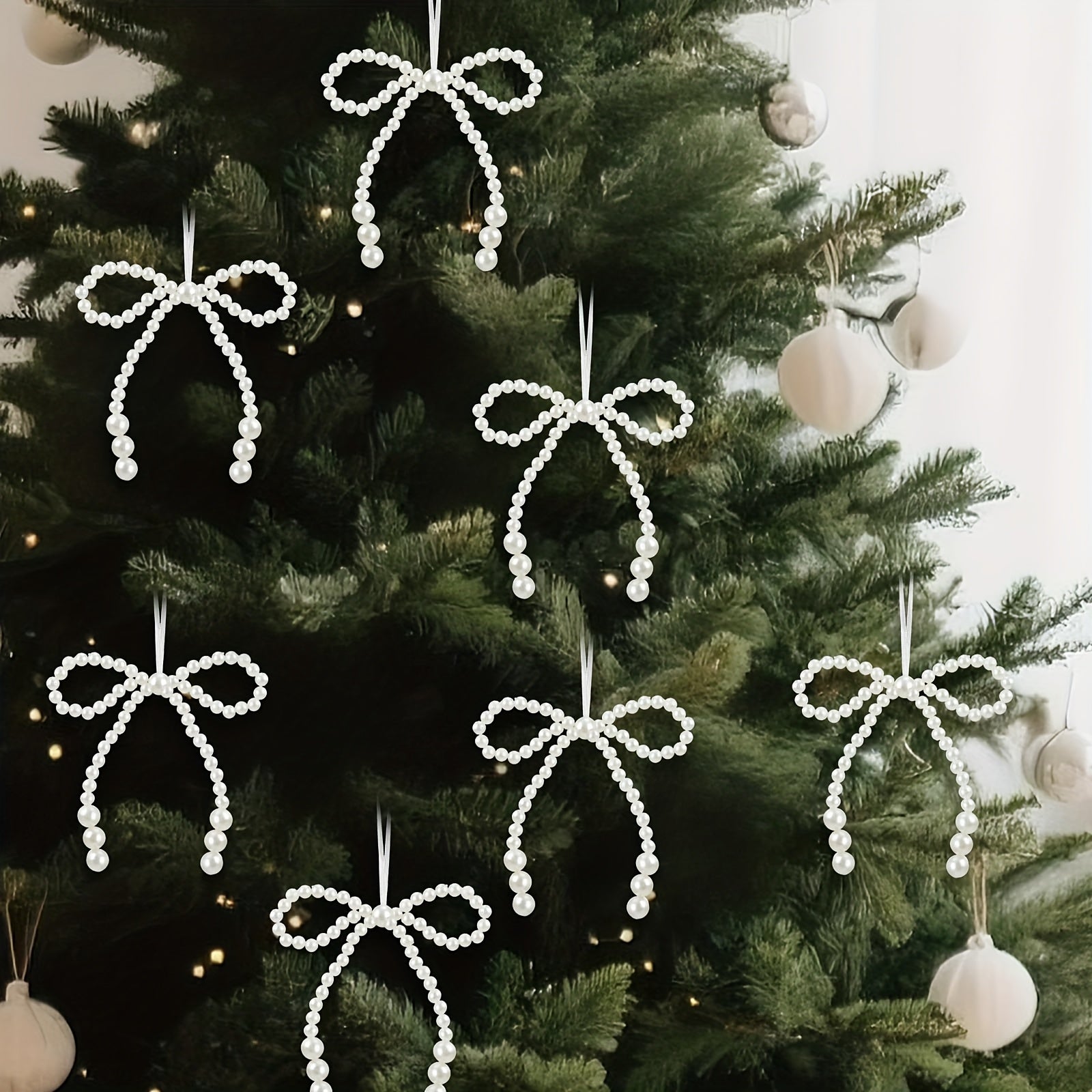 12pcs Elegant Bow Set for Christmas Tree Decoration - Twist Tie Bows for Wreaths, Gift Wrapping, And Wedding Decor, Christmas Decorations