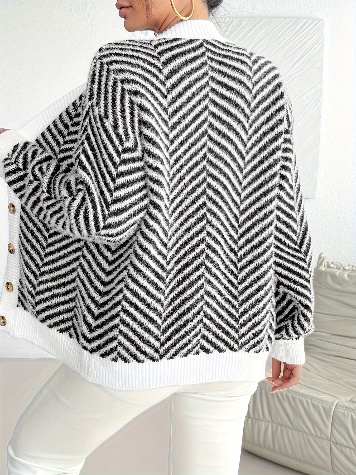 Talbot™ | Cardigan monochrome chic