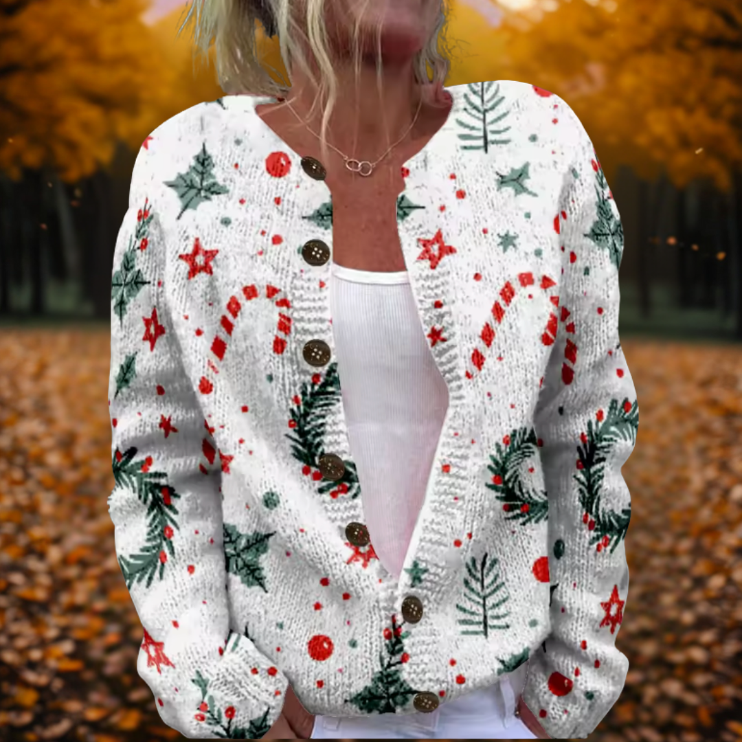 Talbot™ | Holly Berry Christmas Cardigan
