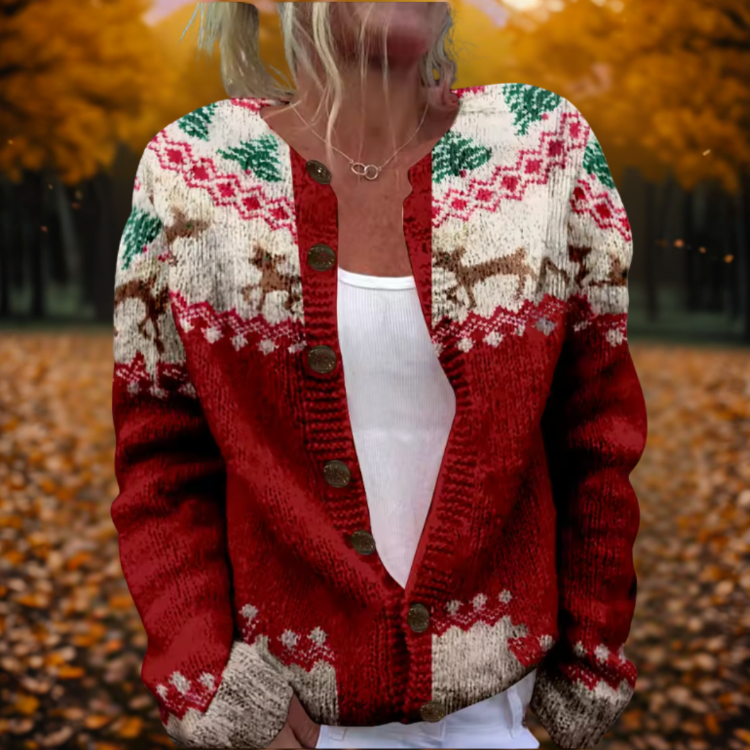 Talbot™ | Reindeer Fair Isle Cardigan