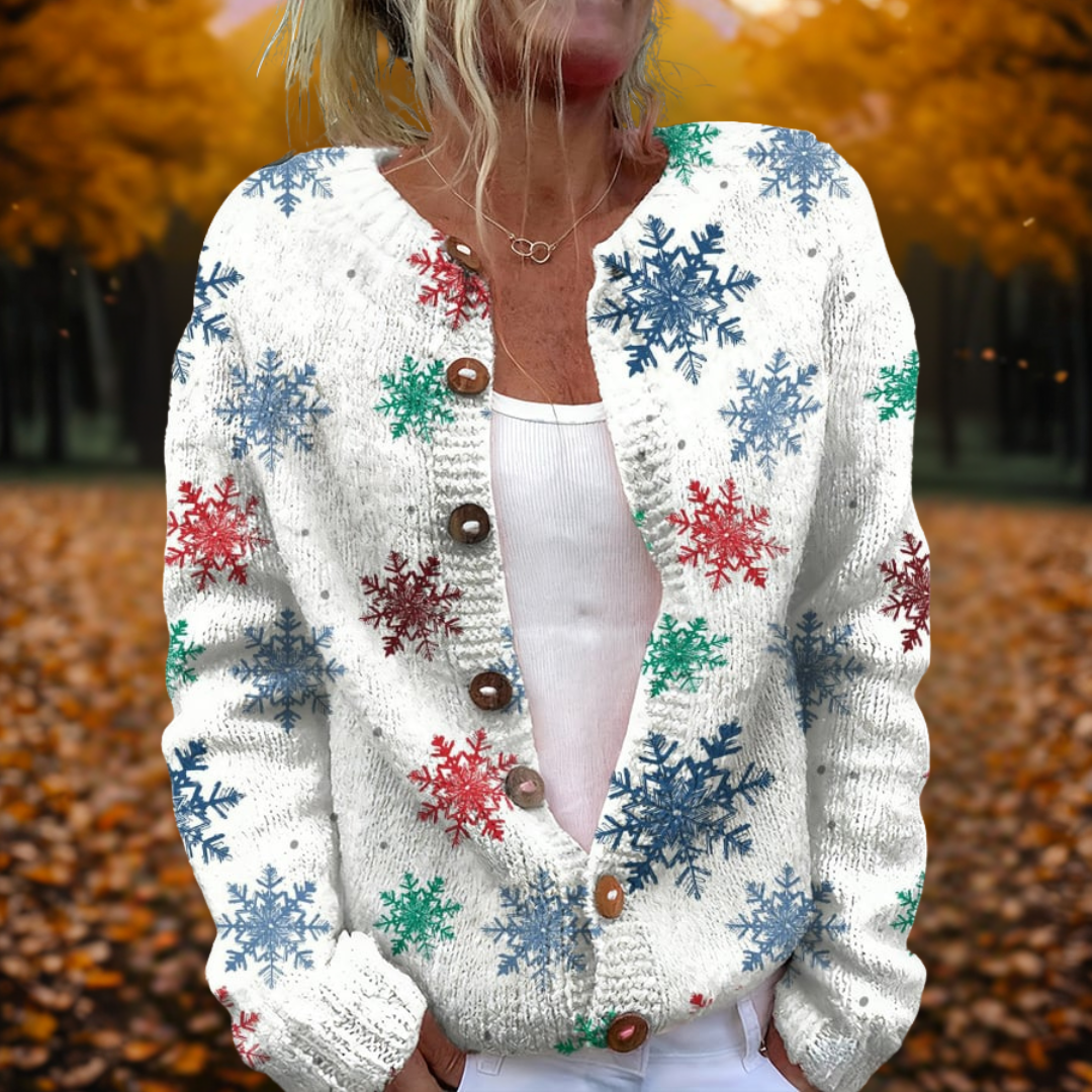 Talbot™ | Rainbow Snowflake Cardigan