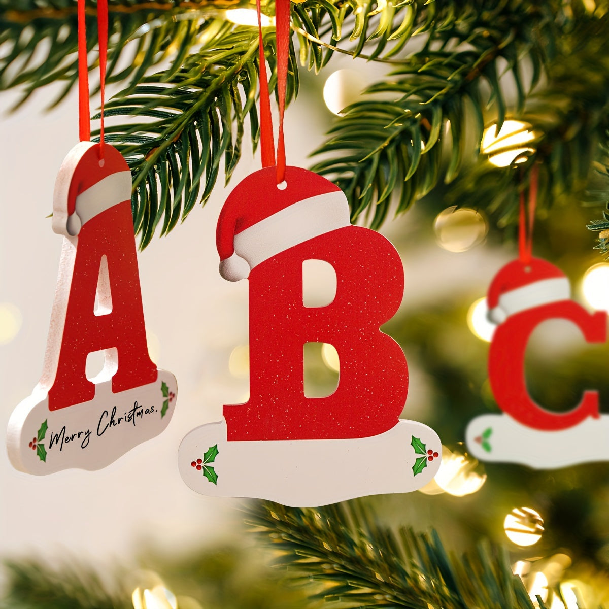 Talbot™ Personalized Christmas Letter Ornaments