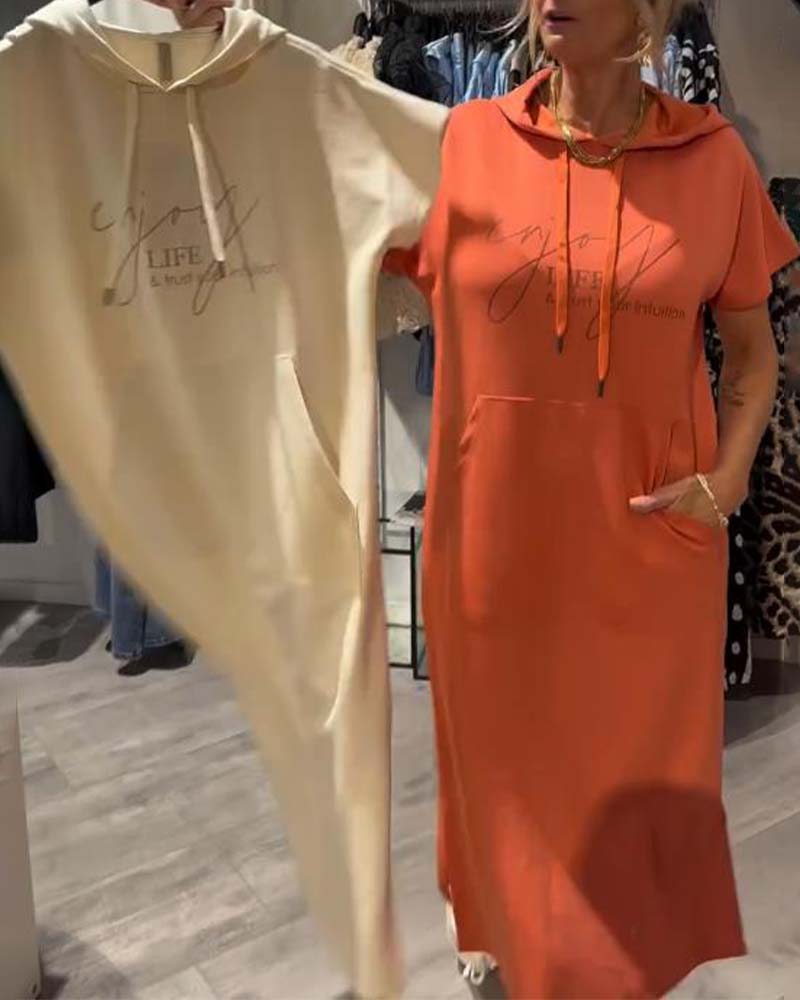 SHEILA | ROBE LONGUE À CAPUCHE