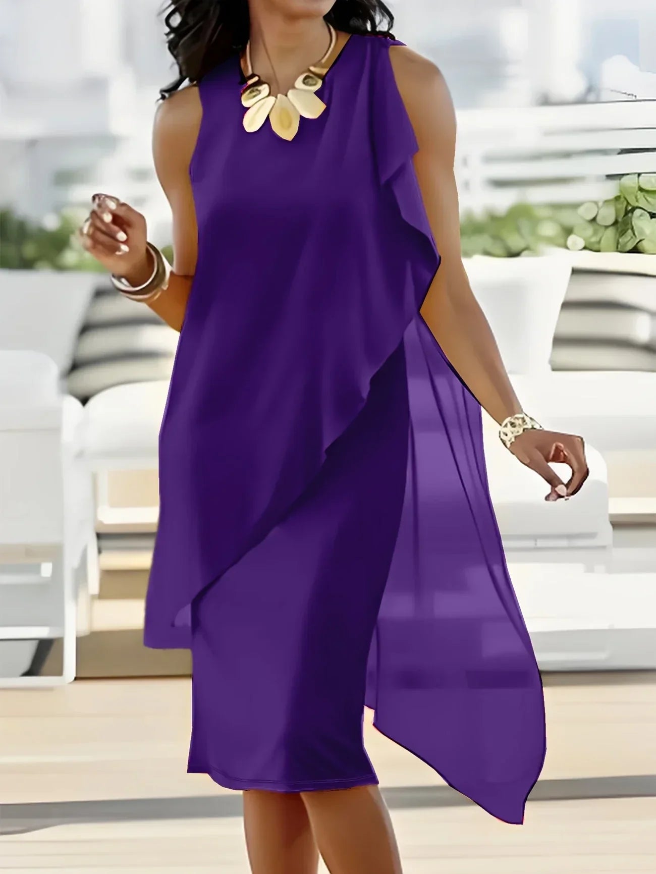 ADDIE | TIMELESS SLEEVELESS MIDI DRESS