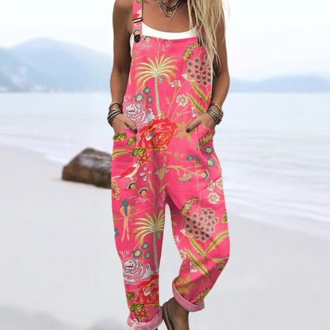 CRISTA | VINTAGE FLORAL PRINT JUMPSUIT