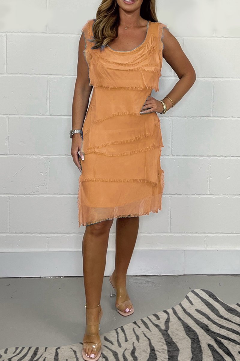 Callie | Robe élégante sans manches en mousseline