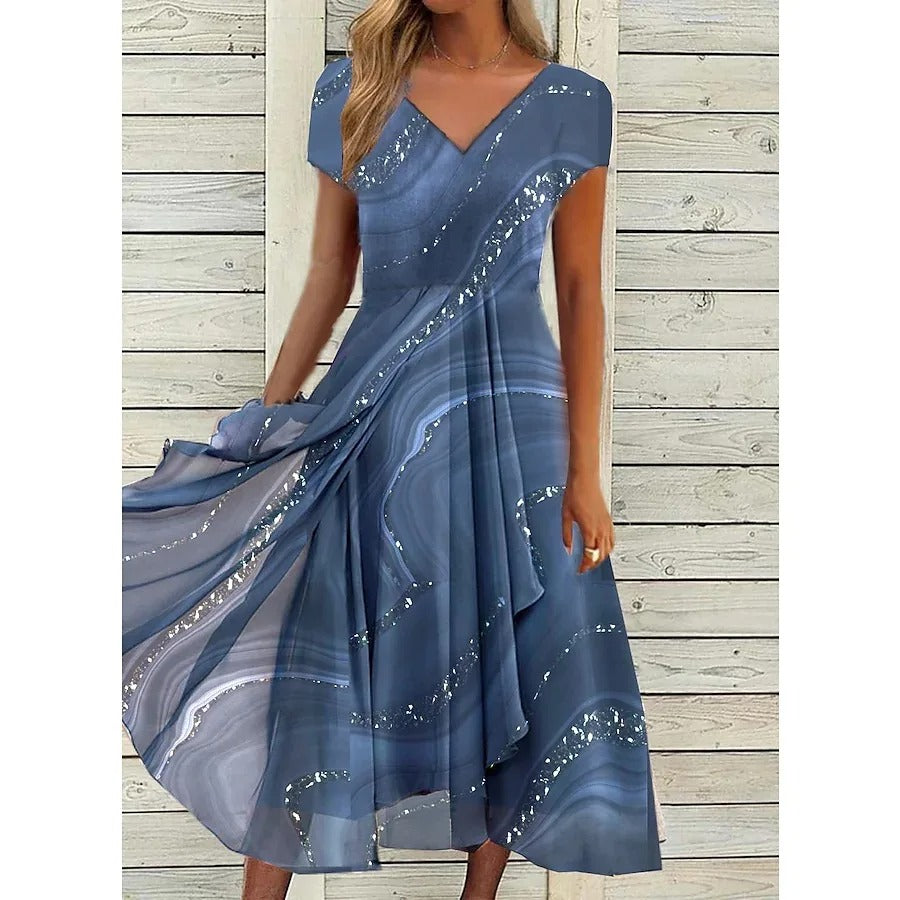 Maui | Elegant Flowing Midi Dress