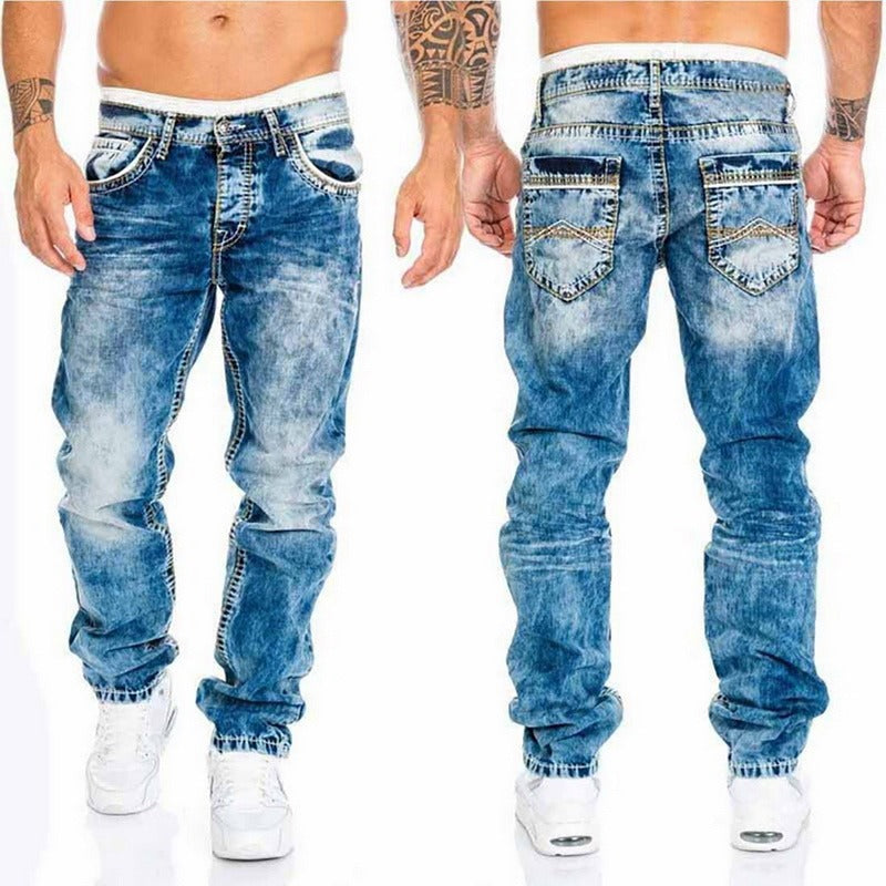 Mael Denim Biker Jeans™ - STYLISH BIKER TROUSERS WITH A SLIM FIT