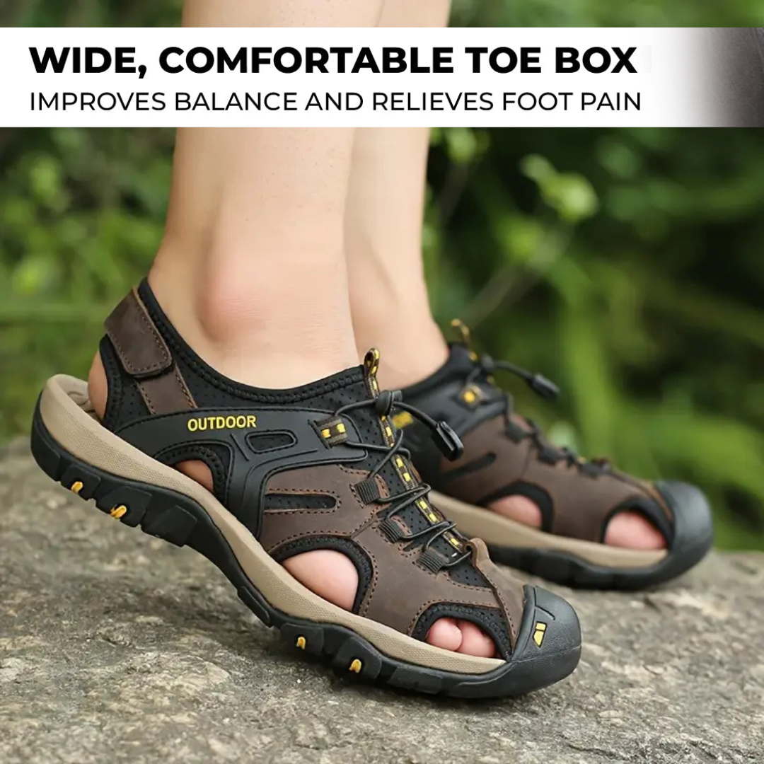 TrailFlex™ - Sandales orthopédiques confort à bout large - Unisexe 